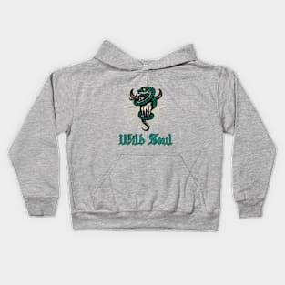 Bull Skull Snake Tattoo Wild Soul Kids Hoodie